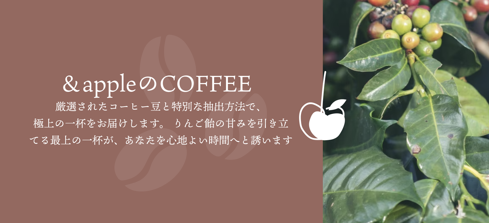 ＆appleのCOFFEE。
